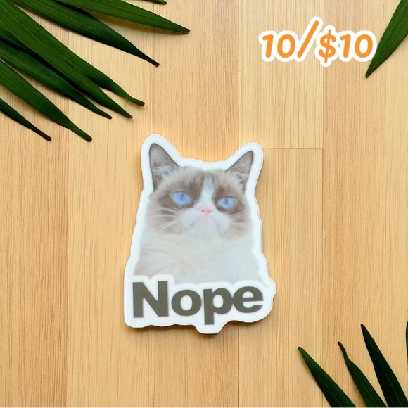 Grumpy Cat “Nope” Sticker - Picture 1 of 1